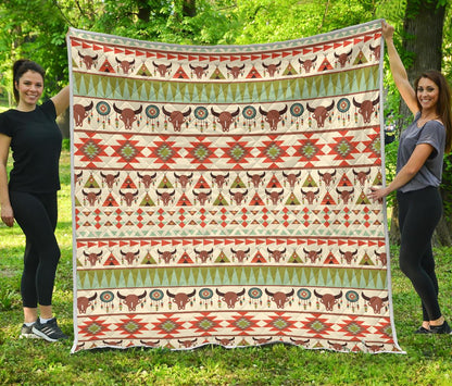American indian Ethnic Pattern Premium Quilt-JTAMIGO.COM