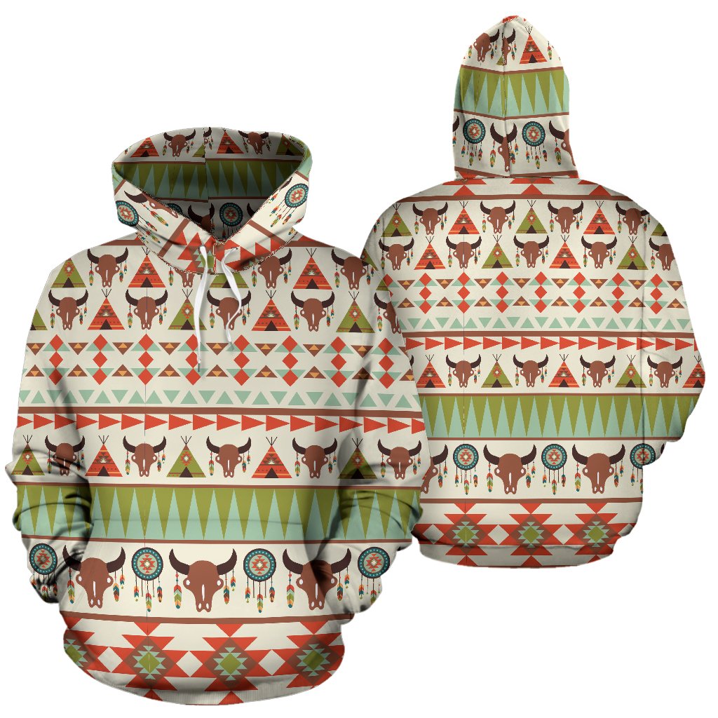 American indian Ethnic Pattern Pullover Hoodie