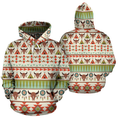 American indian Ethnic Pattern Pullover Hoodie
