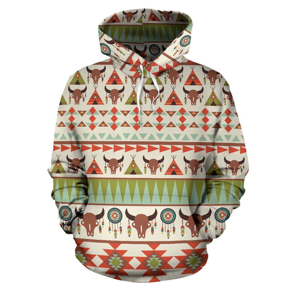 American indian Ethnic Pattern Pullover Hoodie