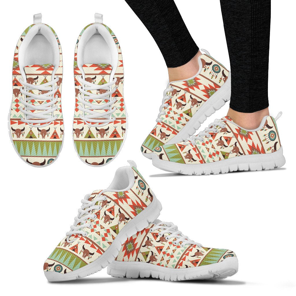 American Indian Ethnic Pattern Women Sneakers Shoes