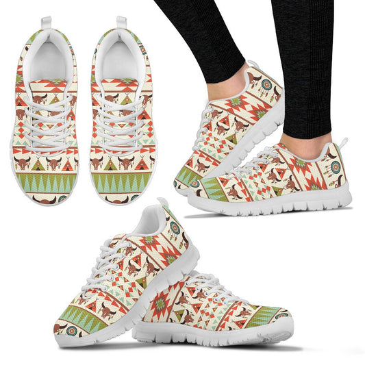 American Indian Ethnic Pattern Women Sneakers Shoes