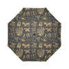 American indian Gold Style Automatic Foldable Umbrella