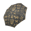 American indian Gold Style Automatic Foldable Umbrella