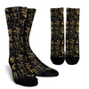 American indian Gold Style Crew Socks