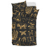 American Indian Gold Style Duvet Cover Bedding Set