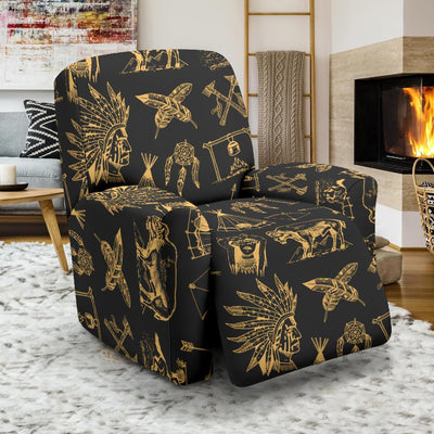 American indian Gold Style Recliner Slipcover-JTAMIGO.COM