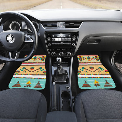 American indian Life Pattern Car Floor Mats