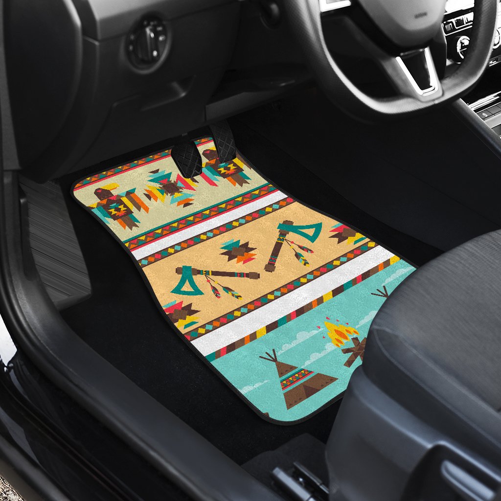 American indian Life Pattern Car Floor Mats