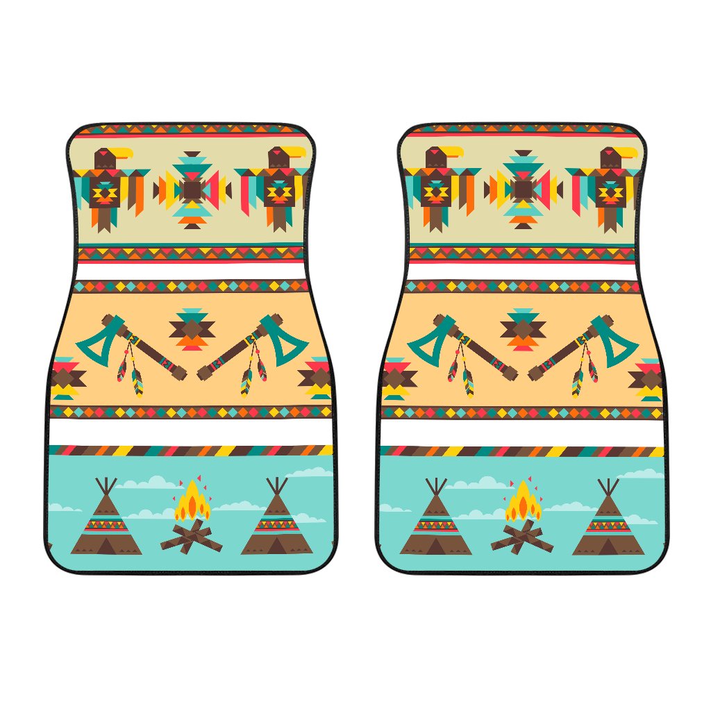 American indian Life Pattern Car Floor Mats