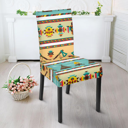 American indian Life Pattern Dinning Chair Slipper-JTAMIGO.COM