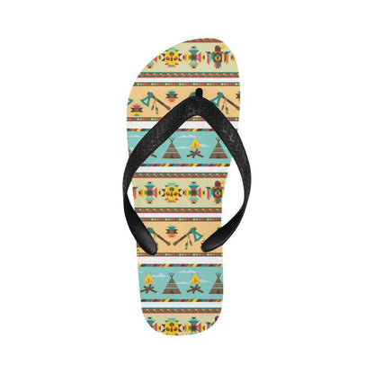 American indian Life Pattern Flip Flops-JTAMIGO.COM
