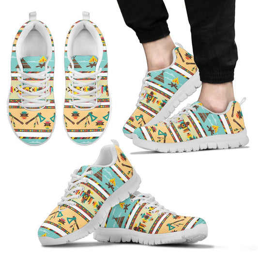American indian Life Pattern Men Sneakers Shoes