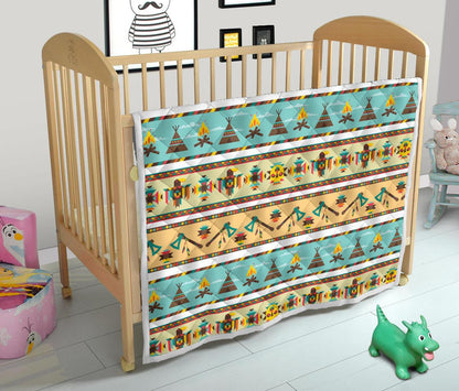 American indian Life Pattern Premium Quilt-JTAMIGO.COM