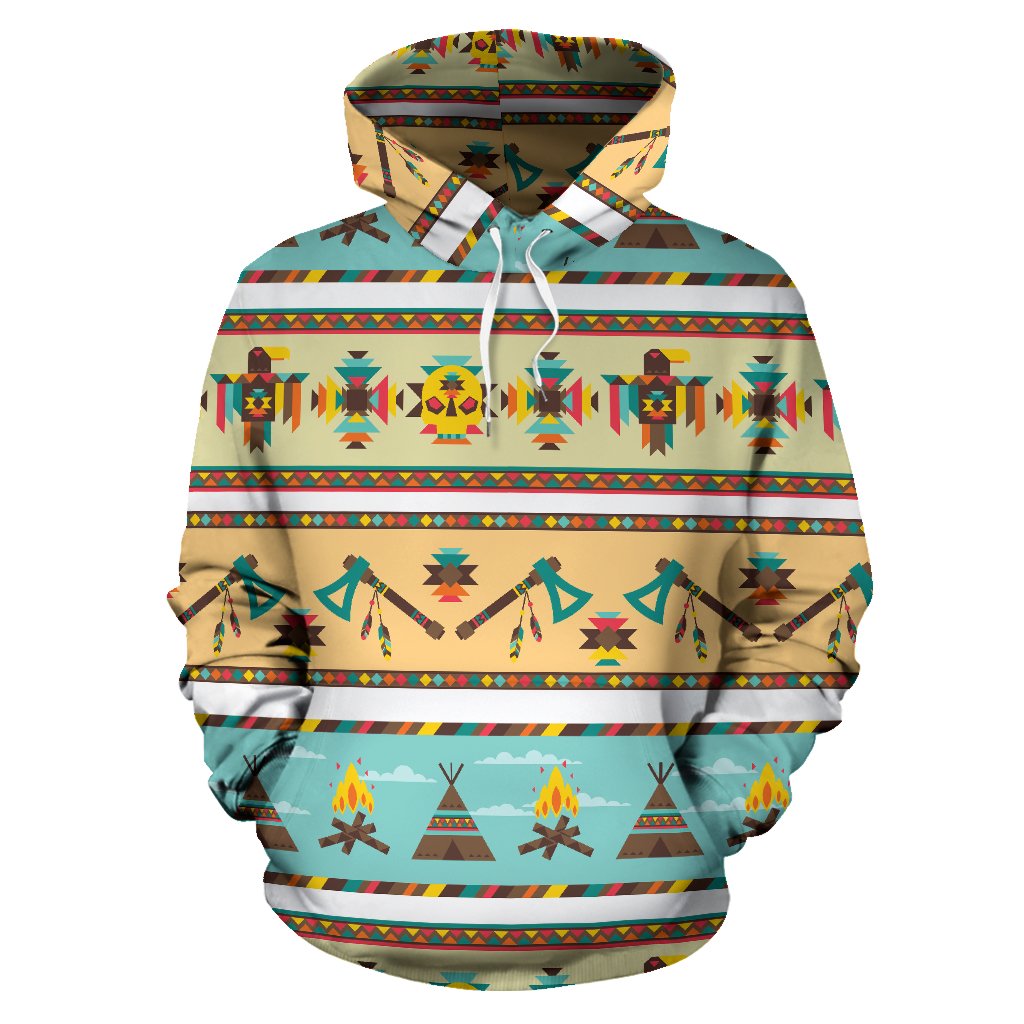 American indian Life Pattern Pullover Hoodie