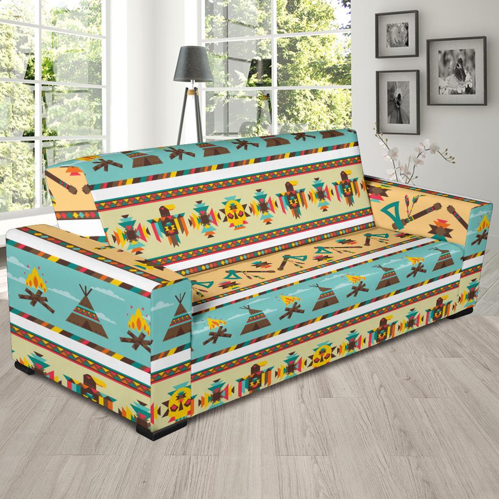 American indian Life Pattern Sofa Slipcover-JTAMIGO.COM