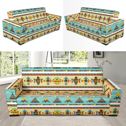 American indian Life Pattern Sofa Slipcover-JTAMIGO.COM