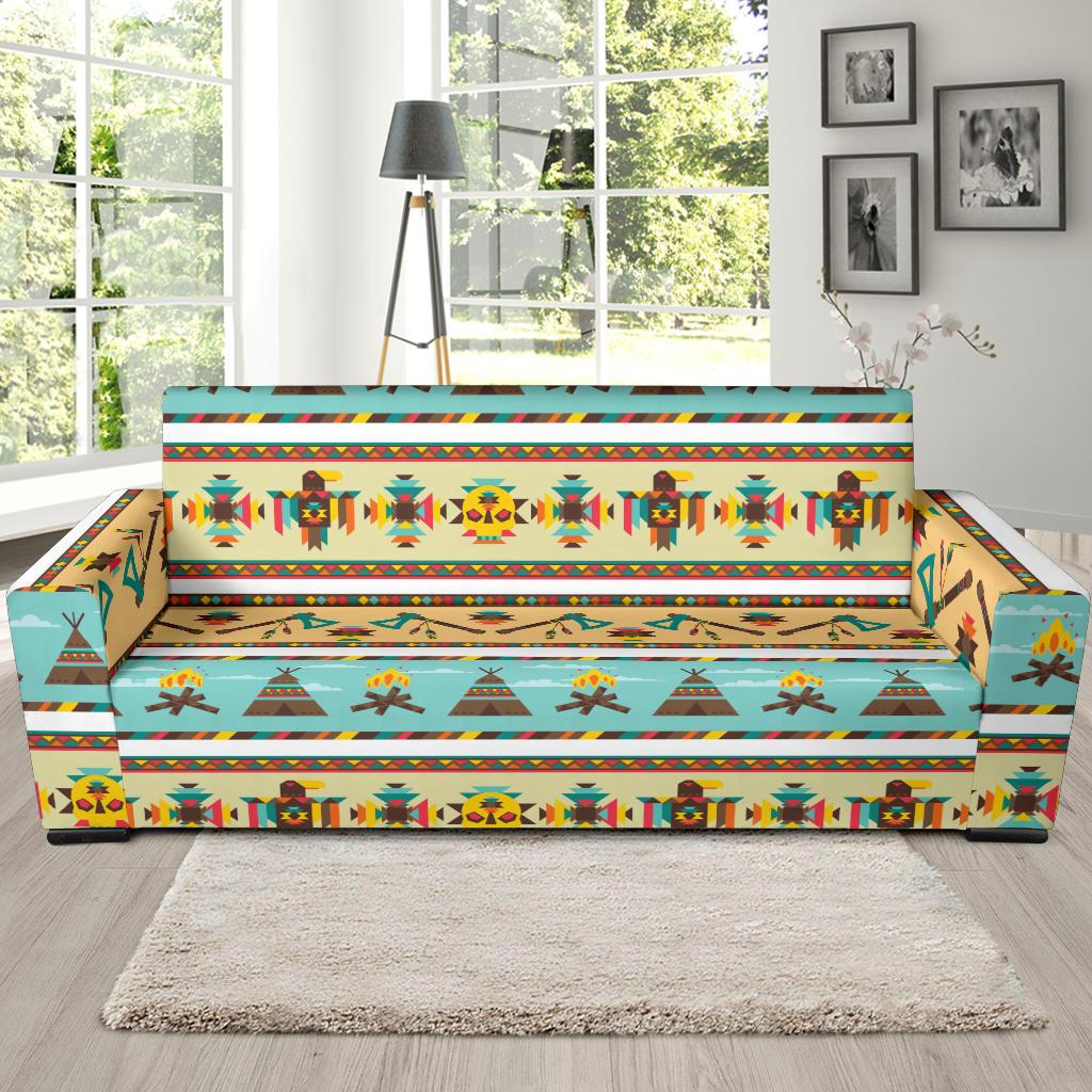 American indian Life Pattern Sofa Slipcover-JTAMIGO.COM