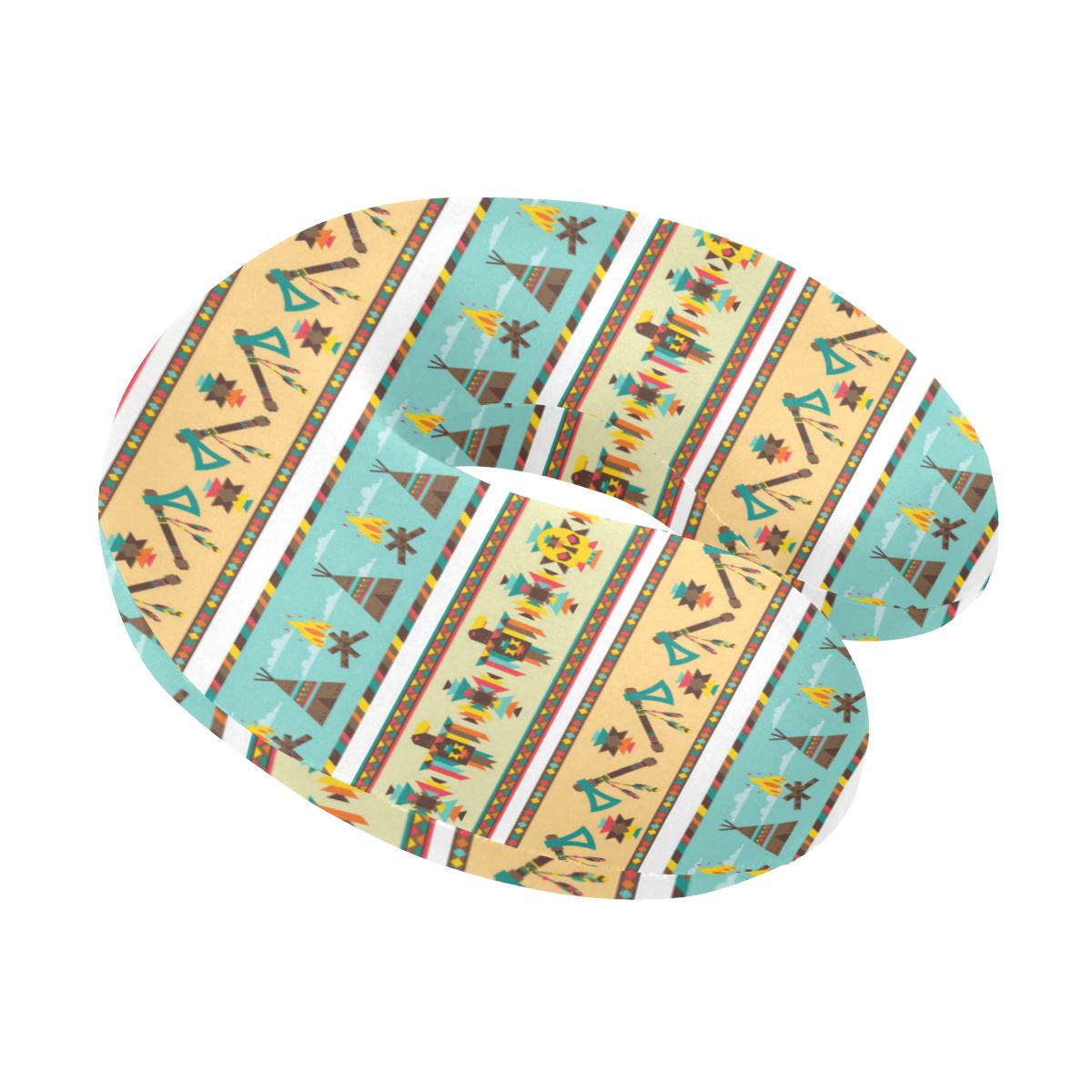 American indian Life Pattern U-Shaped Travel Neck Pillow-JTAMIGO.COM