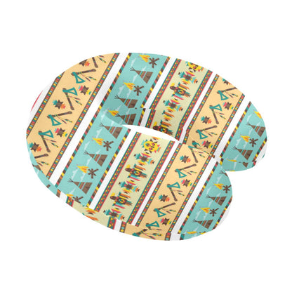 American indian Life Pattern U-Shaped Travel Neck Pillow-JTAMIGO.COM