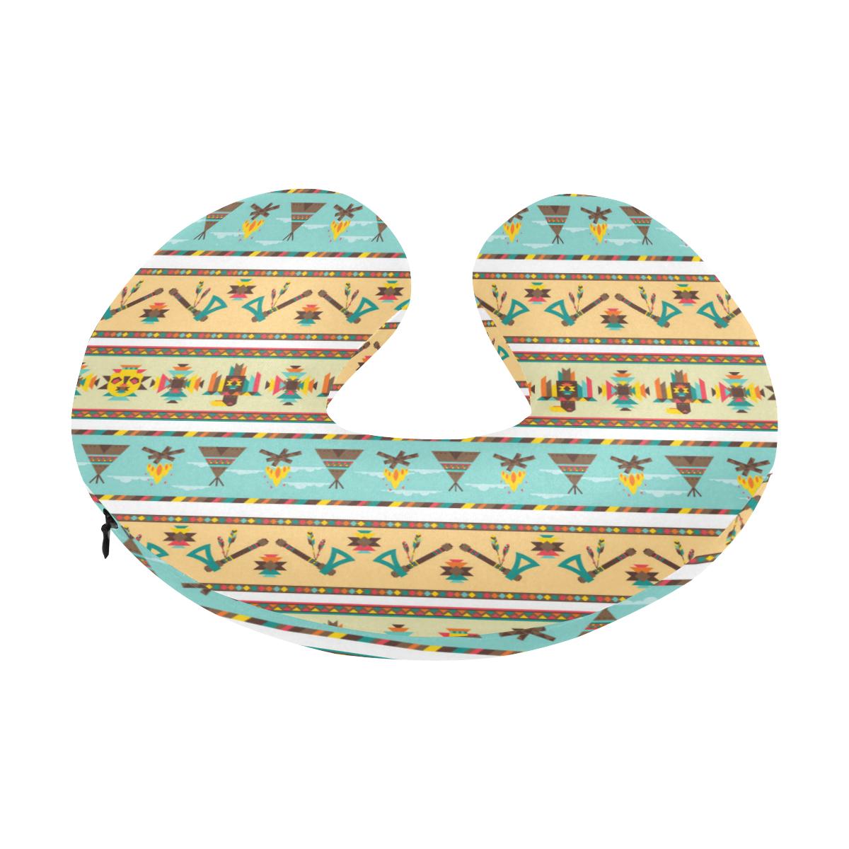 American indian Life Pattern U-Shaped Travel Neck Pillow-JTAMIGO.COM