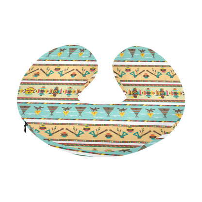 American indian Life Pattern U-Shaped Travel Neck Pillow-JTAMIGO.COM
