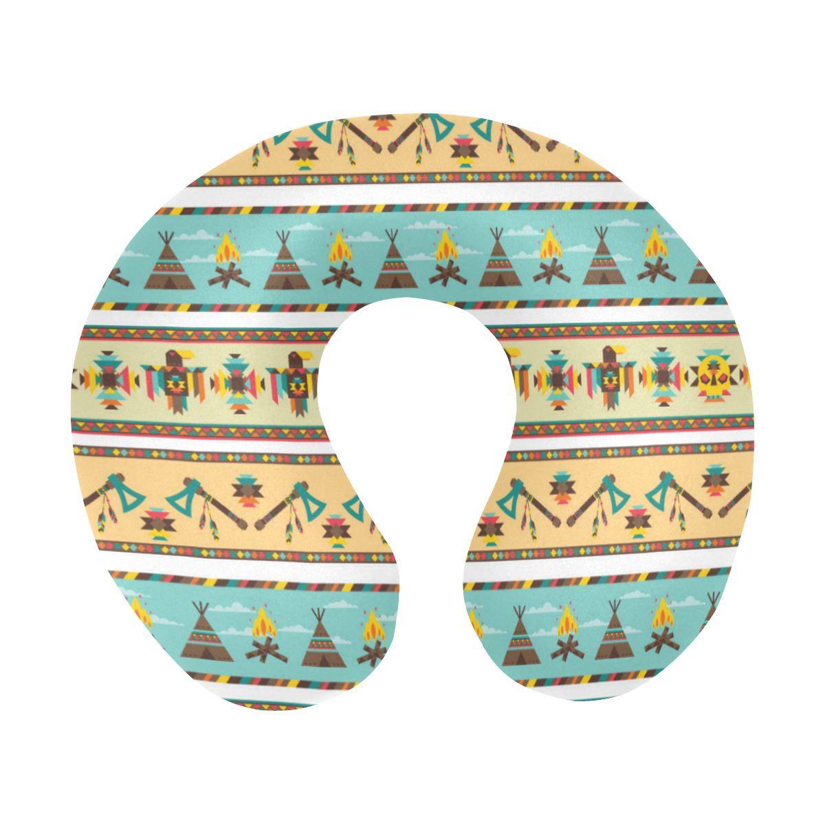 American indian Life Pattern U-Shaped Travel Neck Pillow-JTAMIGO.COM