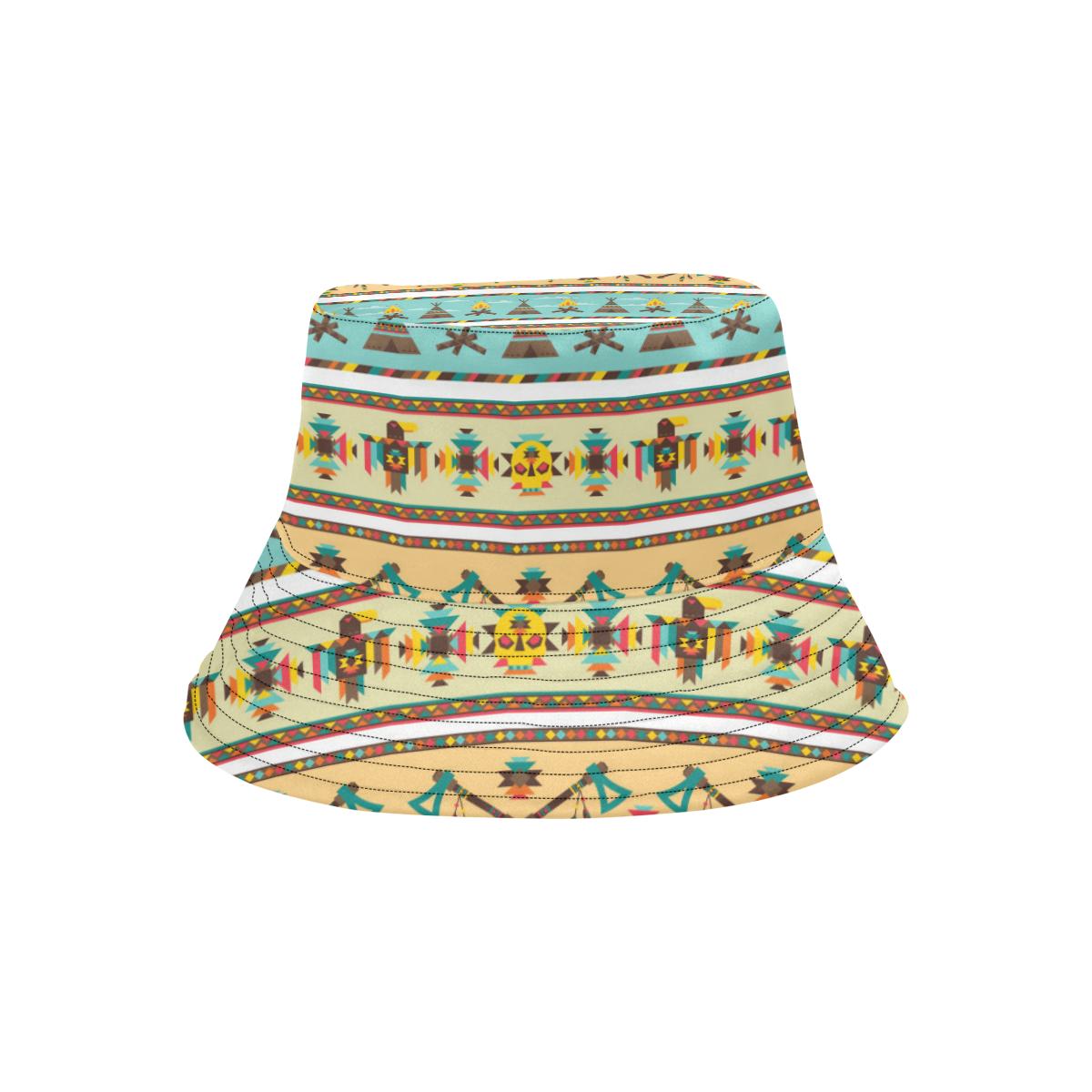 American indian Life Pattern Unisex Bucket Hat