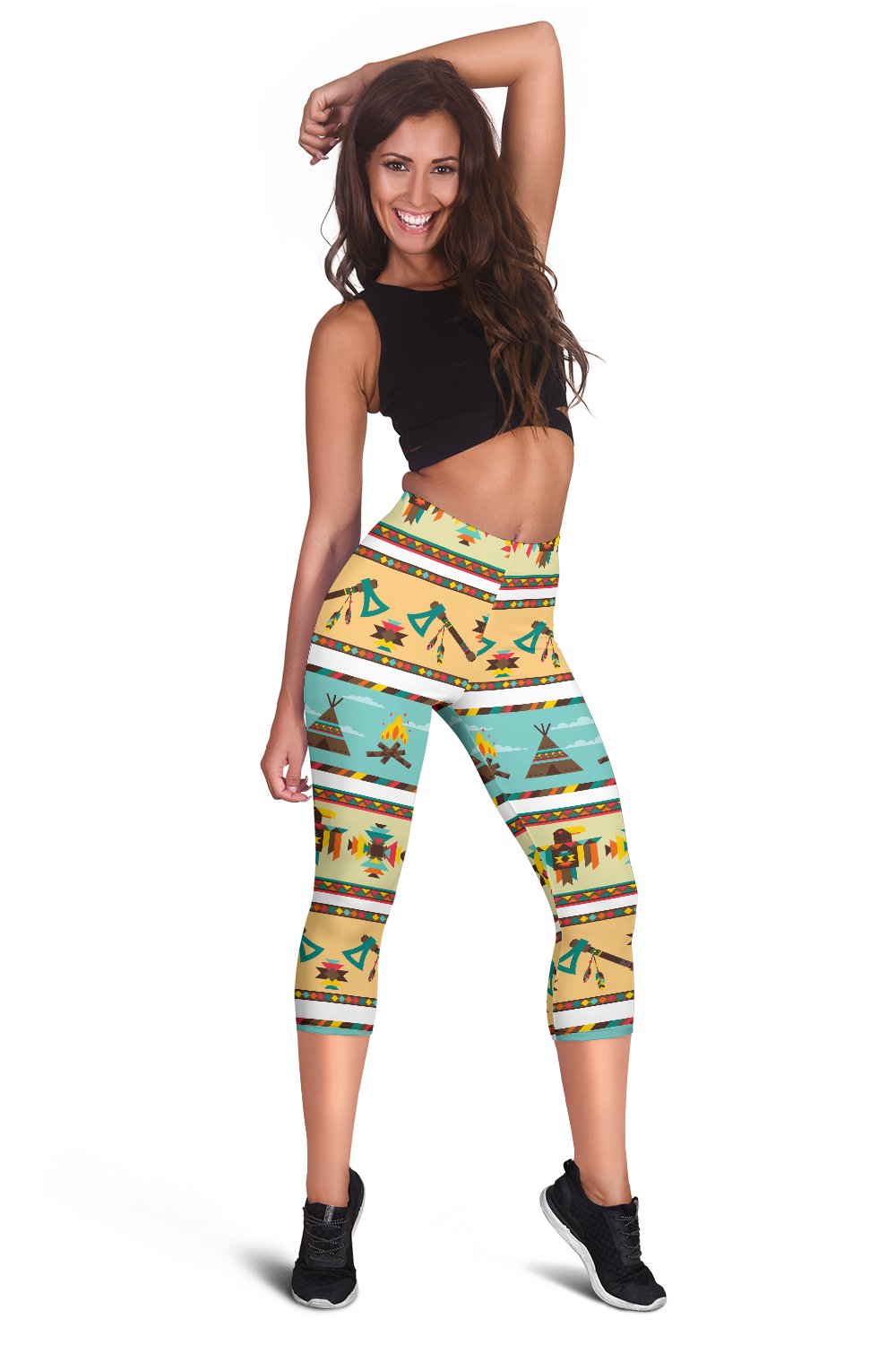 American indian Life Pattern Women Capris