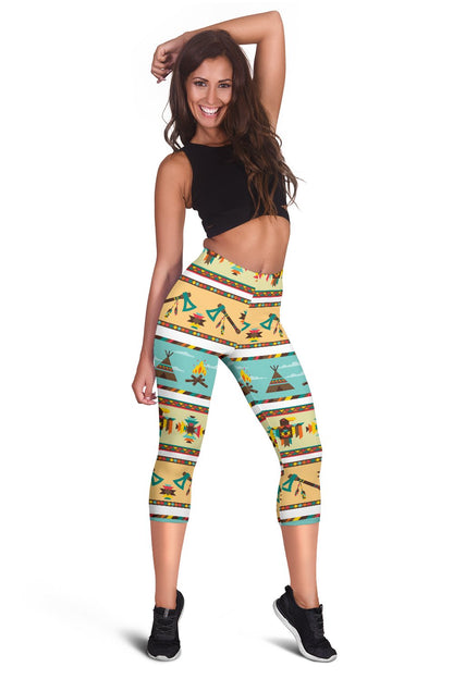 American indian Life Pattern Women Capris