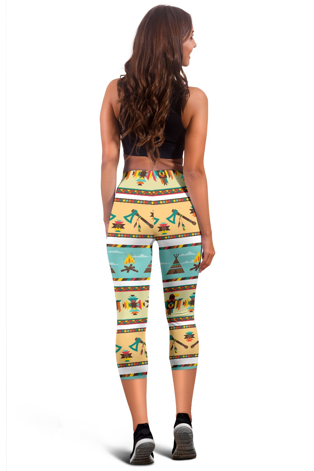 American indian Life Pattern Women Capris