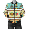 American Indian Life Pattern Women Casual Bomber Jacket