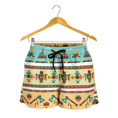 American indian Life Pattern Women Shorts-JTAMIGO.COM