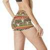 American indian Skull Animal High Waisted Spandex Shorts-JTAMIGO.COM