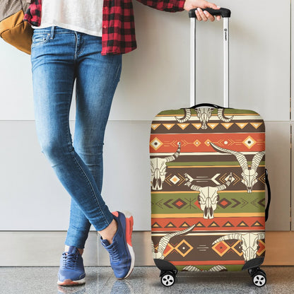 American Indian Skull Animal Luggage Cover Protector