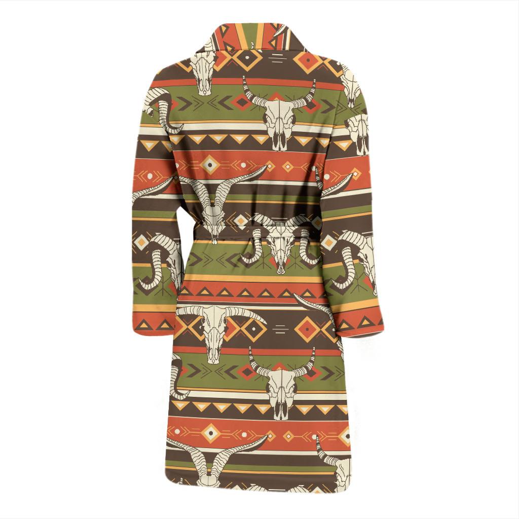 American indian Skull Animal Men Bath Robe-JTAMIGO.COM