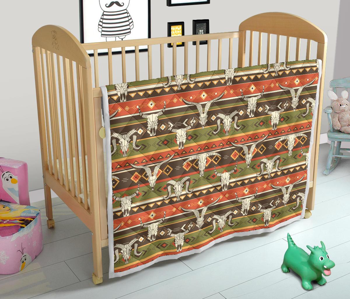 American indian Skull Animal Premium Quilt-JTAMIGO.COM