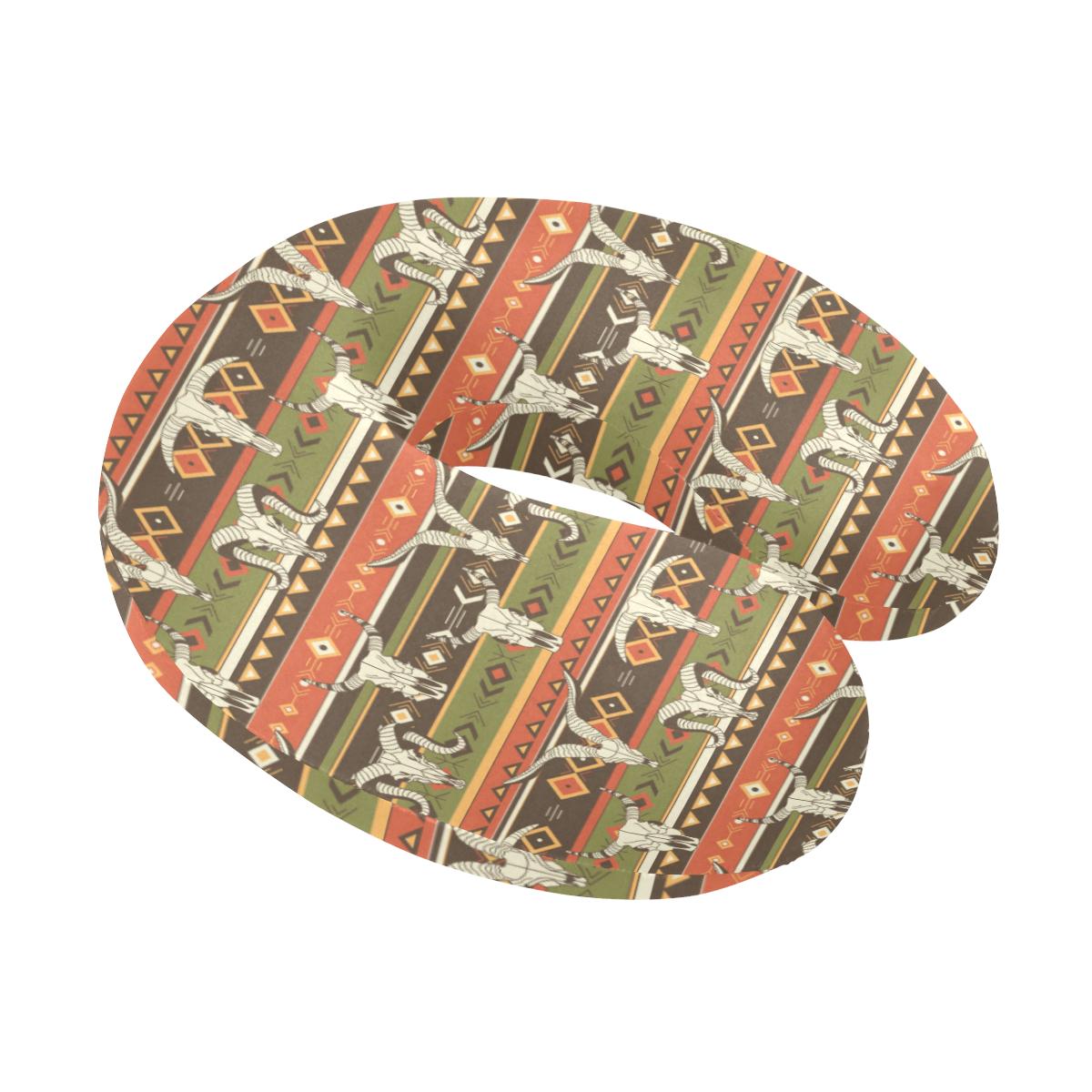 American indian Skull Animal U-Shaped Travel Neck Pillow-JTAMIGO.COM