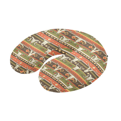 American indian Skull Animal U-Shaped Travel Neck Pillow-JTAMIGO.COM