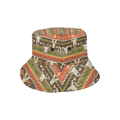 American indian Skull Animal Unisex Bucket Hat