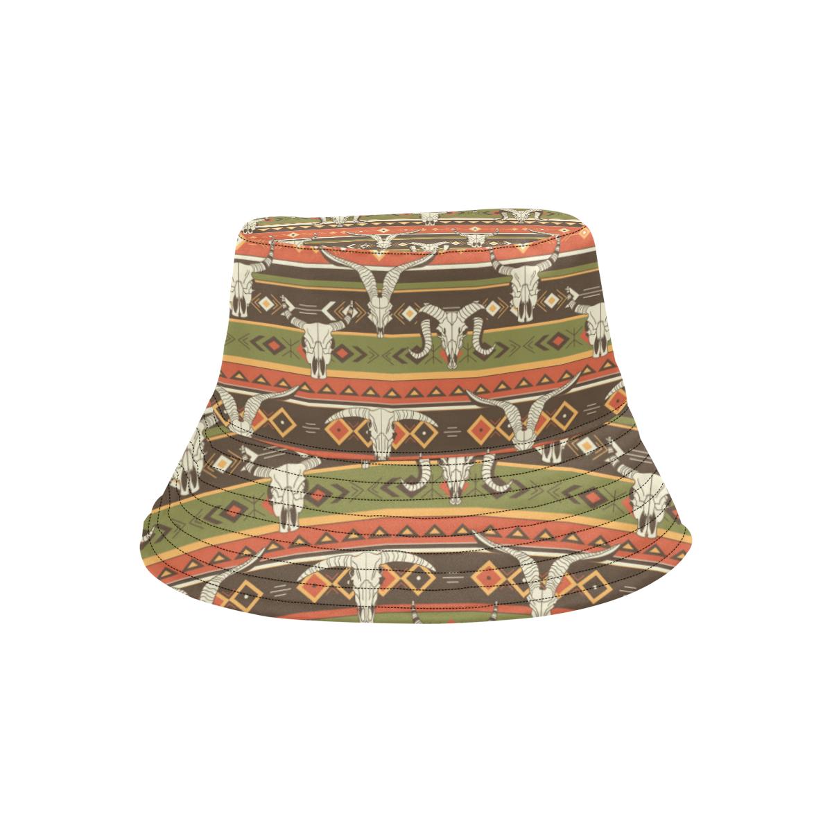 American indian Skull Animal Unisex Bucket Hat