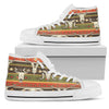 American Indian Skull Animal Women High Top Shoes