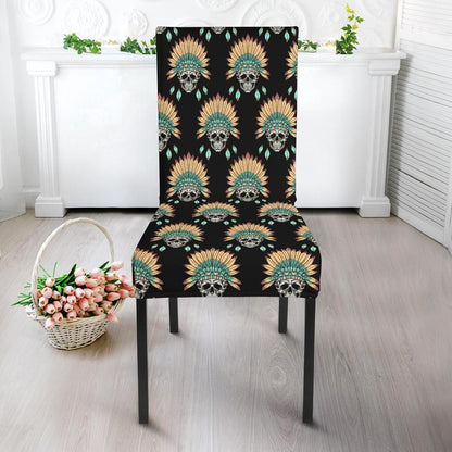 American indian Skull Pattern Dinning Chair Slipper-JTAMIGO.COM