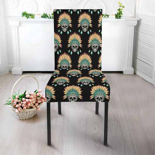 American indian Skull Pattern Dinning Chair Slipper-JTAMIGO.COM