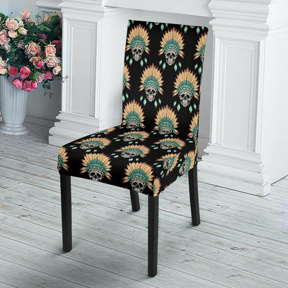 American indian Skull Pattern Dinning Chair Slipper-JTAMIGO.COM