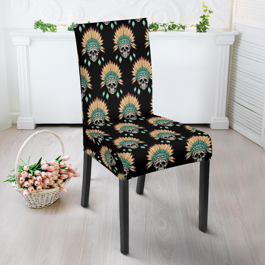 American indian Skull Pattern Dinning Chair Slipper-JTAMIGO.COM