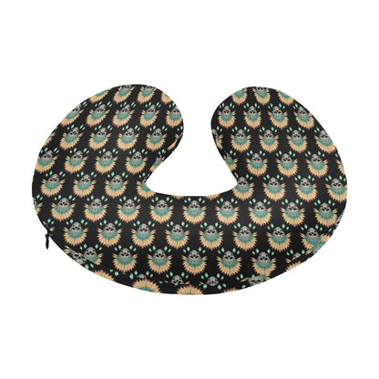 American indian Skull Pattern U-Shaped Travel Neck Pillow-JTAMIGO.COM