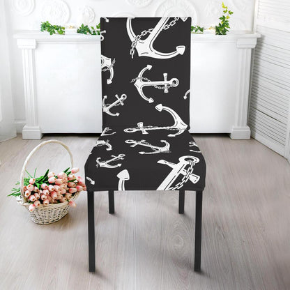 Anchor Black White Dinning Chair Slipper-JTAMIGO.COM