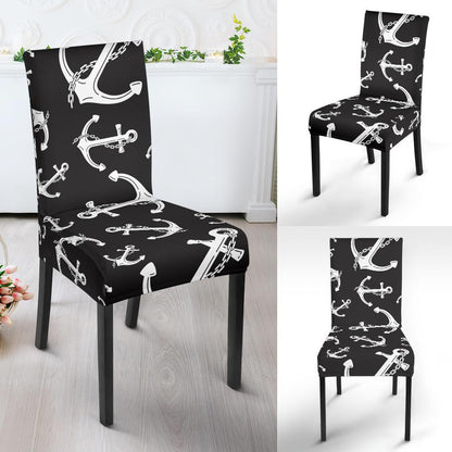 Anchor Black White Dinning Chair Slipper-JTAMIGO.COM
