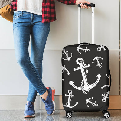 Anchor Black White Luggage Cover Protector